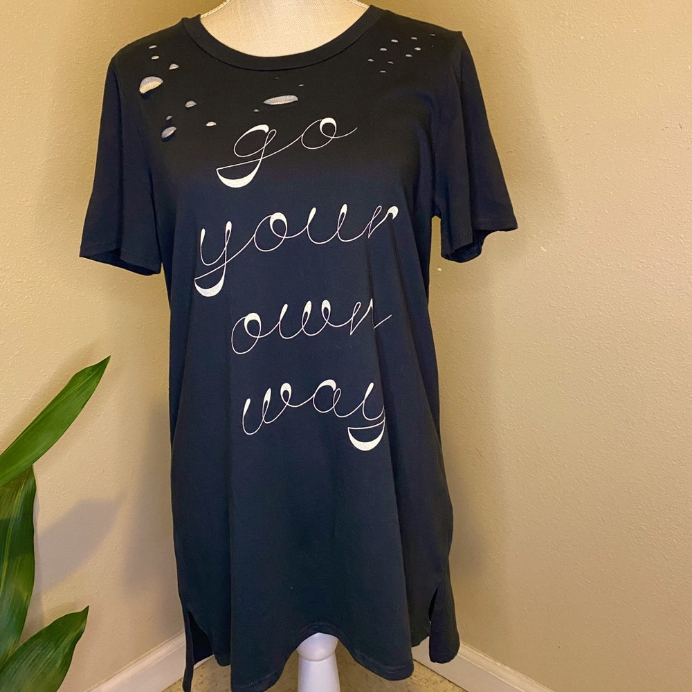 Go your own way calligraphy shirt